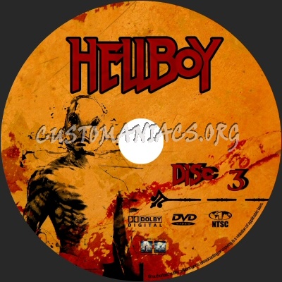 Hellboy dvd label
