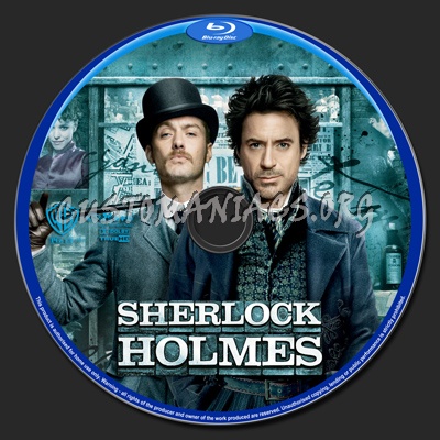 Sherlock Holmes blu-ray label