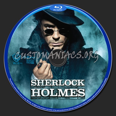 Sherlock Holmes blu-ray label