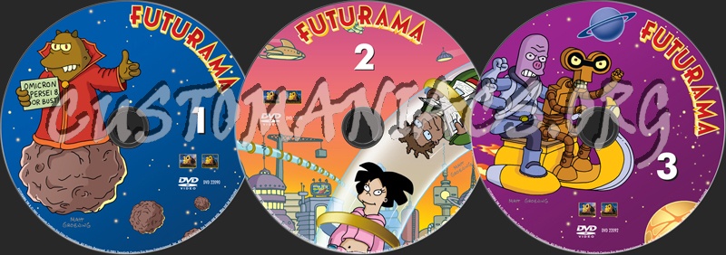 Futurama Volume 1 dvd label