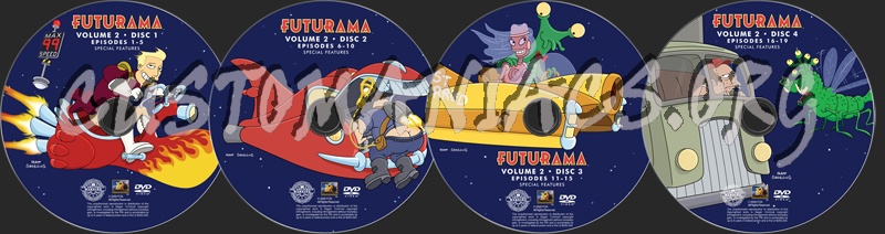 Futurama Volume 2 dvd label