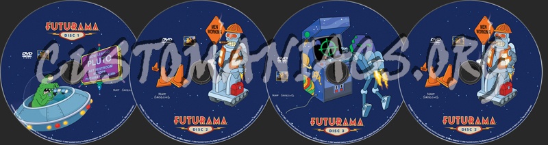 Futurama Volume 3 dvd label