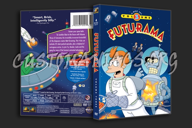 Futurama Volume 3 dvd cover