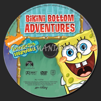 Spongebob Squarepants -  Bikini Bottom Adventures dvd label