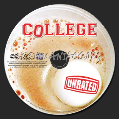College dvd label