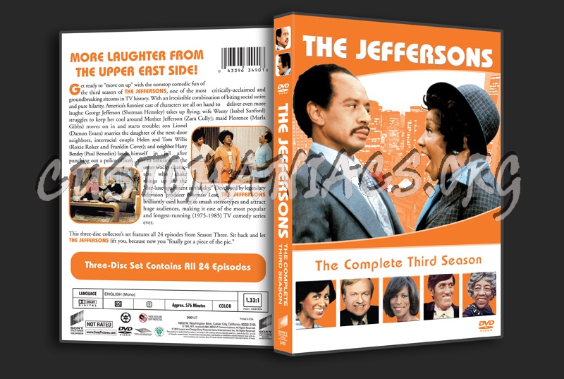 The Jeffersons Season 3 dvd cover