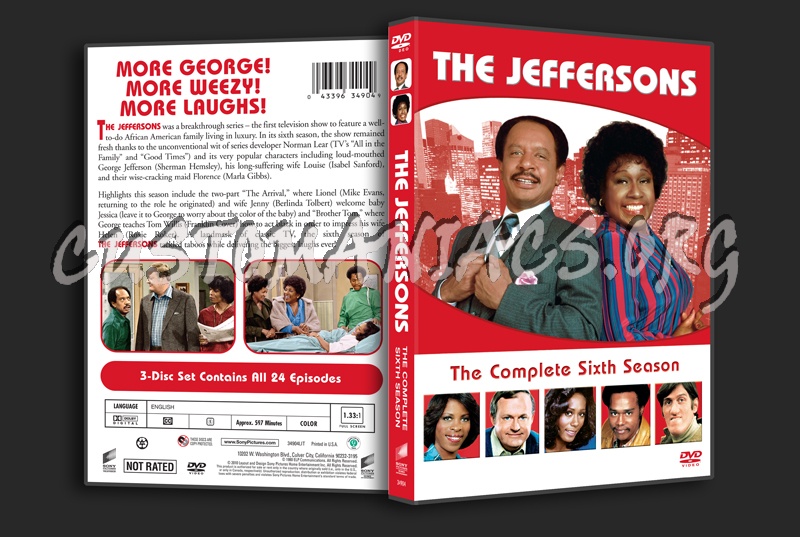 The Jeffersons Season 6 dvd cover