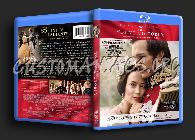 The Young Victoria blu-ray cover