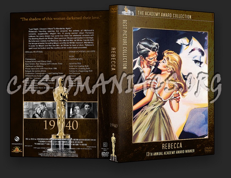 Rebecca - Academy Awards Collection dvd cover