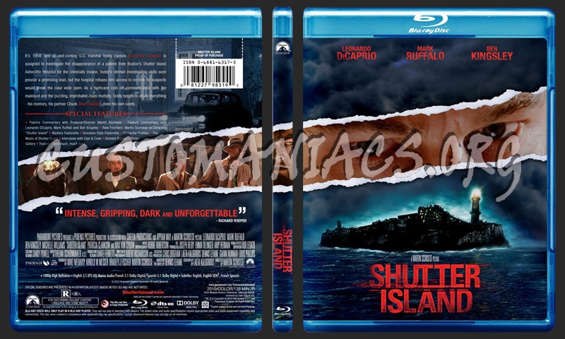 Shutter Island blu-ray cover