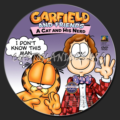 Garfield and Friends A Cat and his Nerd dvd label