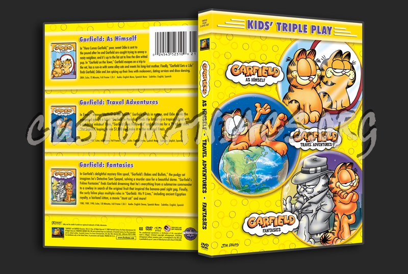 Garfield as Himself / Garfield Travel Adventures / Garfield Fantasies dvd cover