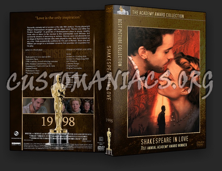 Shakespeare In Love - Academy Awards Collection dvd cover