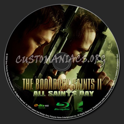 The Boondock Saints II: All Saints Day blu-ray label