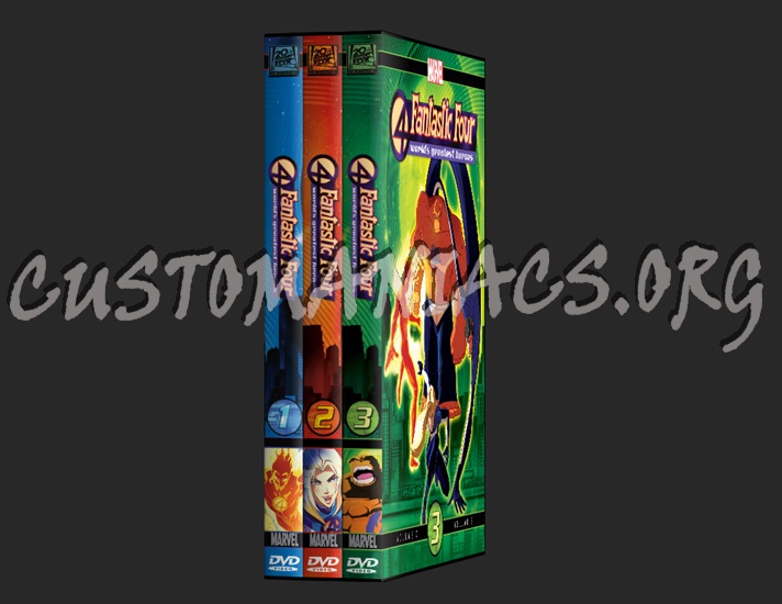 Fantastic Four: World's Greatest Heroes Volumes 1, 2 & 3 dvd cover