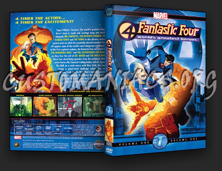 Fantastic Four: World's Greatest Heroes Volumes 1, 2 & 3 dvd cover