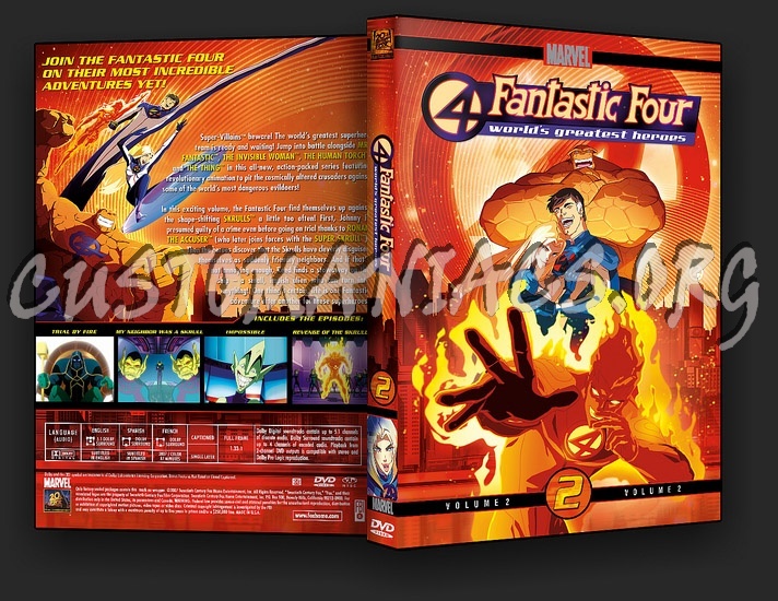 Fantastic Four: World's Greatest Heroes Volumes 1, 2 & 3 dvd cover