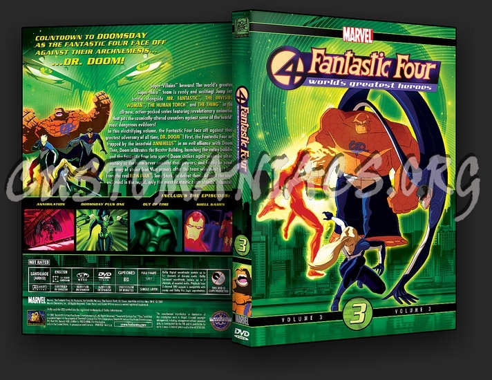 Fantastic Four: World's Greatest Heroes Volumes 1, 2 & 3 dvd cover