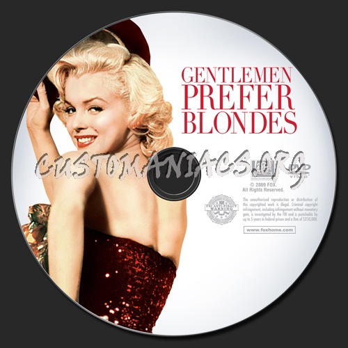 Gentlemen Prefer Blondes dvd label