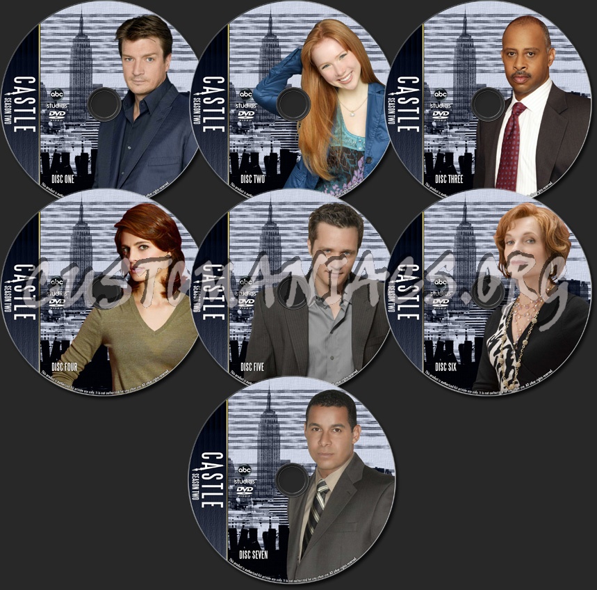 Castle - TV Collection - Season Two dvd label