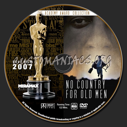 Academy Awards Collection - No Country For Old Men dvd label