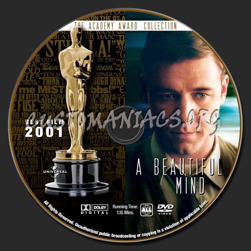 Academy Awards Collection - A Beautiful Mind dvd label