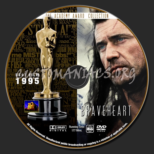 Academy Awards Collection - Braveheart dvd label