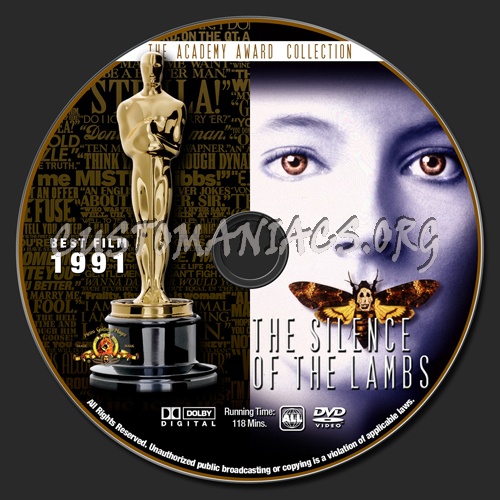 Academy Awards Collection - The Silence Of The Lambs dvd label