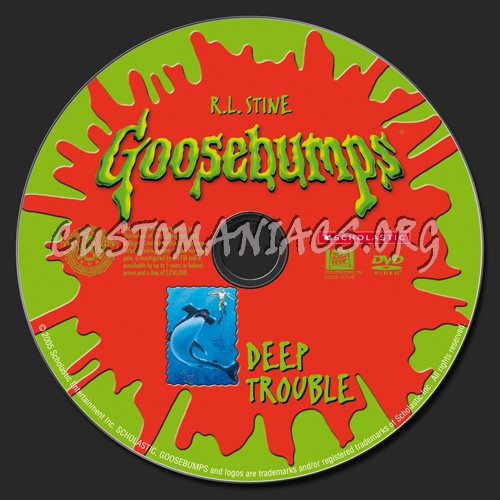 Goosebumps Deep Trouble dvd label