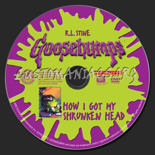 Goosebumps How I Got my Shrunken Head dvd label