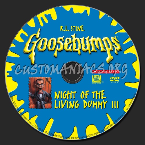 Goosebumps Night of the Living Dummy 3 dvd label