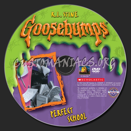 Goosebumps Perfect School dvd label