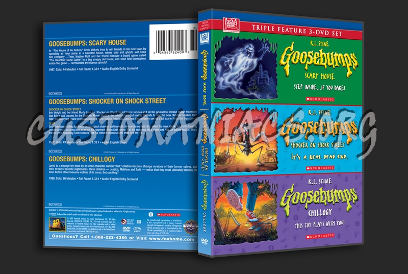 Goosebumps Scary House / Shocker on Shock Street / Chillogy dvd cover