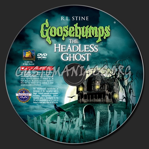 Goosebumps The Headless Ghost dvd label