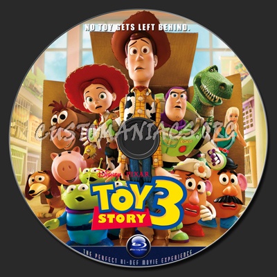 Toy Story 3 blu-ray label