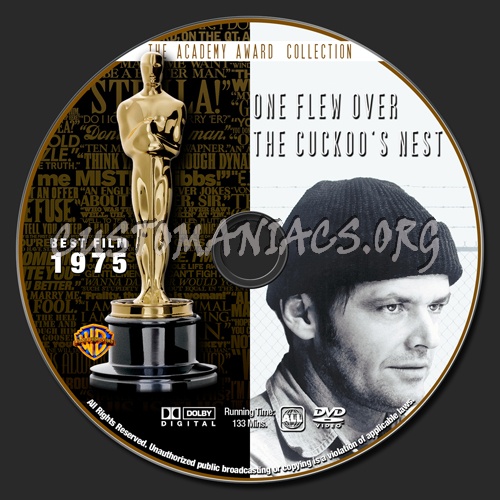 Academy Awards Collection - One Flew Over The Cuckoo's Nest dvd label