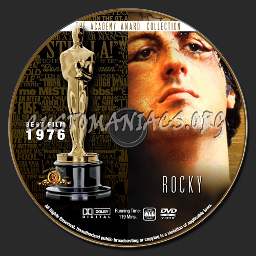 Academy Awards Collection - Rocky dvd label