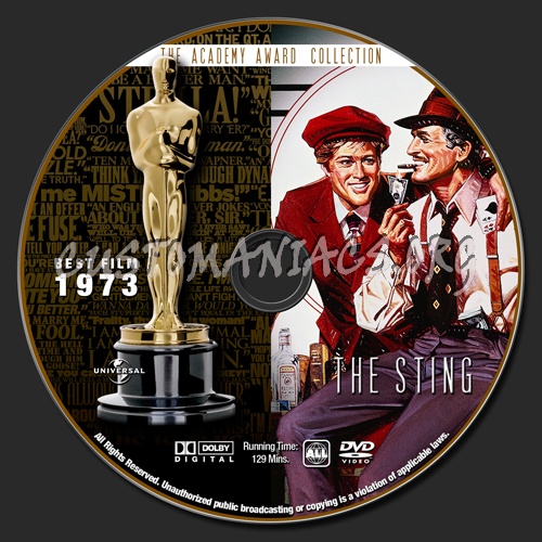 Academy Awards Collection - The Sting dvd label