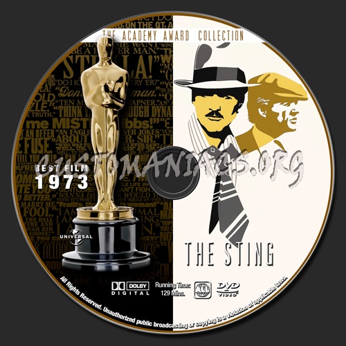 Academy Awards Collection - The Sting dvd label