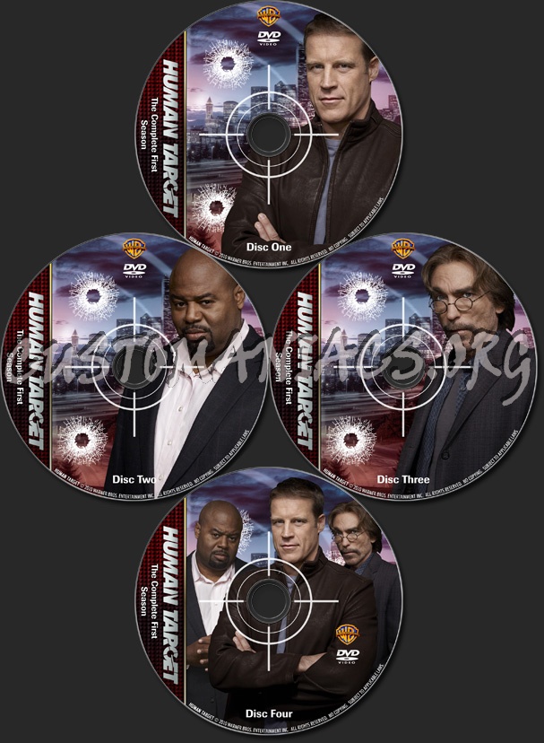 Human Target (2010) - TV Collection - Season One dvd label
