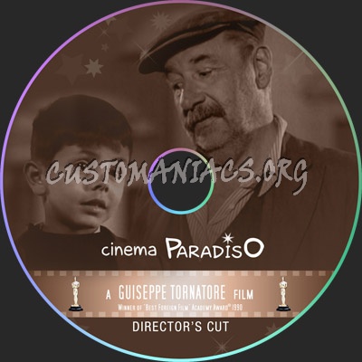 Cinema Paradiso dvd label
