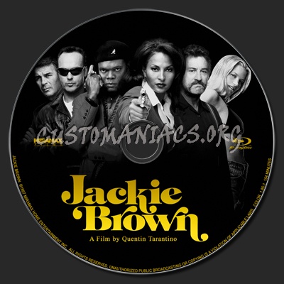 Jackie Brown blu-ray label