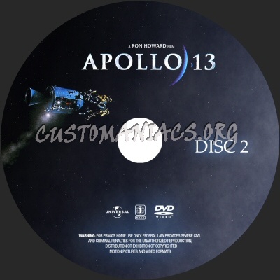 Apollo 13 dvd label