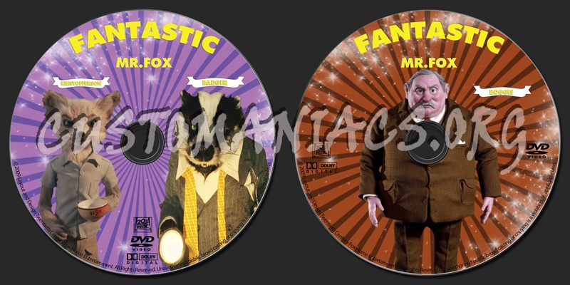 Fantastic Mr Fox dvd label