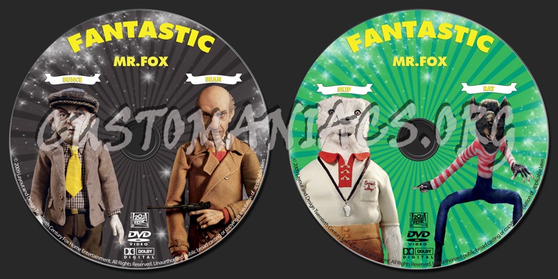 Fantastic Mr Fox dvd label