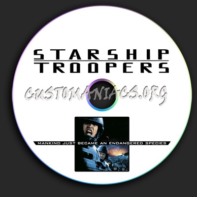 Starship Troopers dvd label