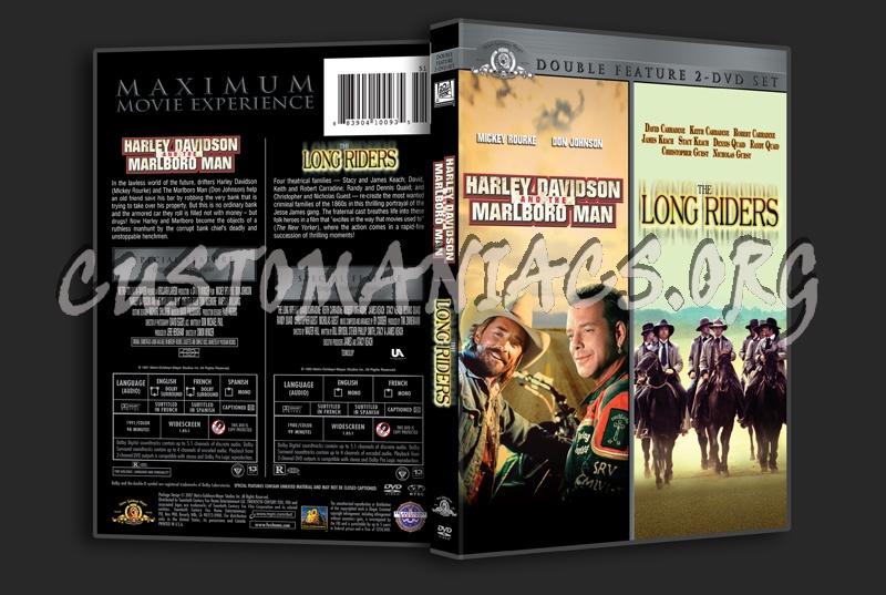 Harley Davidson and the Marlboro Man / The Long Riders dvd cover