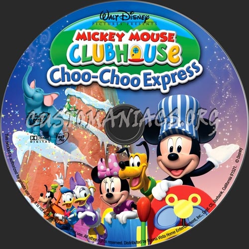Mickey Mouse Clubhouse: Choo-choo Express dvd label
