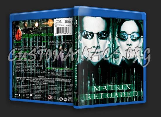 The Matrix Reloaded blu-ray cover