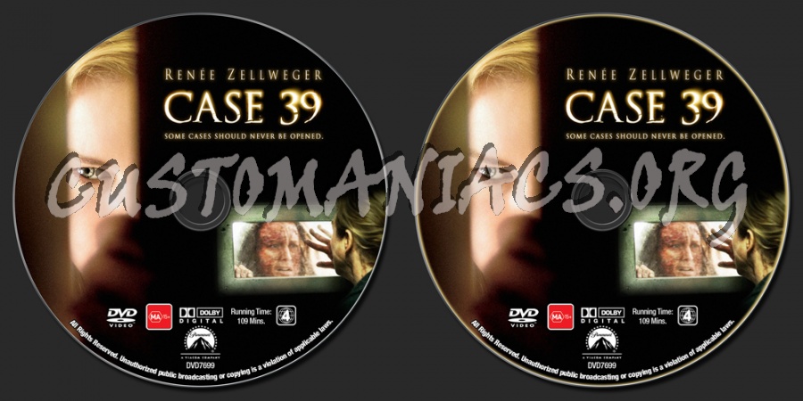 Case 39 dvd label
